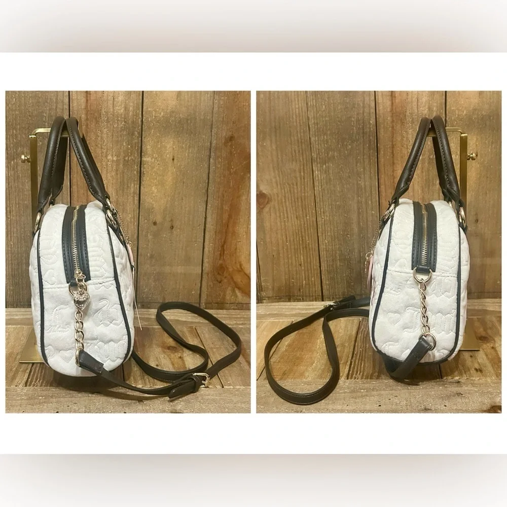 Juicy Couture White and Black Satchel